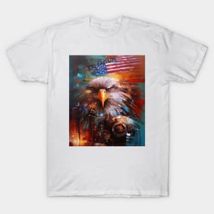 Patriotic Fusion Abstract Art Surrealistic Style Original Artwork Gift Ideas 05 T-Shirt